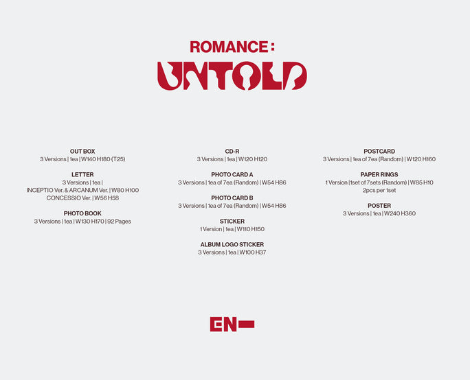 Enhypen - Romance:Untold - 2nd Album