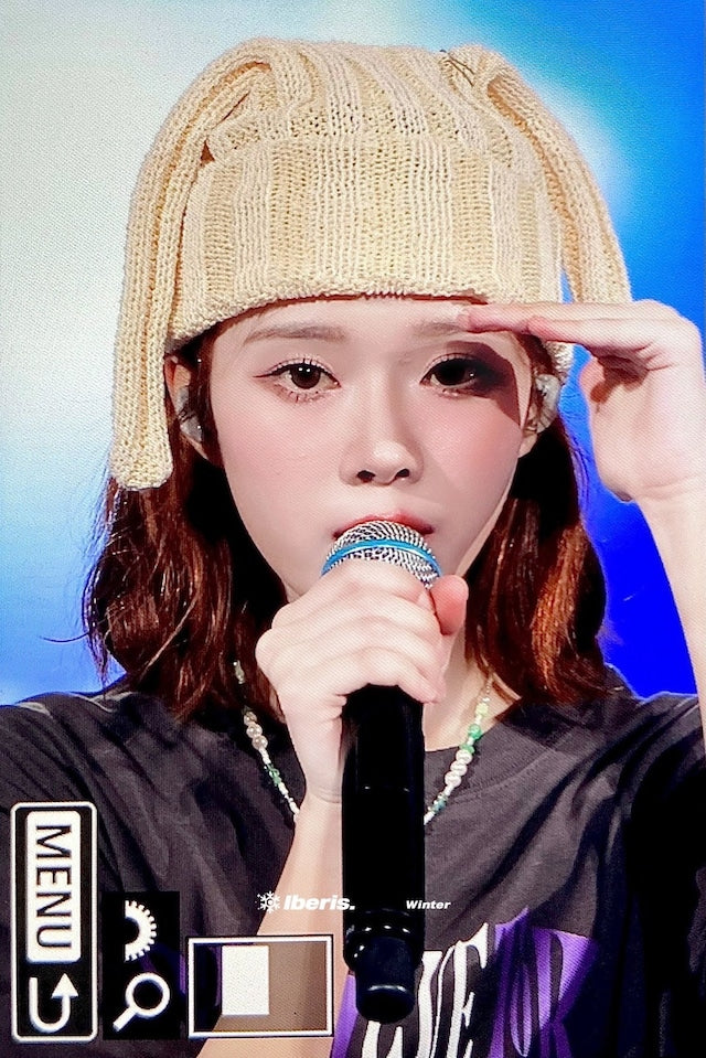 [Aespa Winter Worn] Awesome Needs Long Ear Knit Hat_Butter