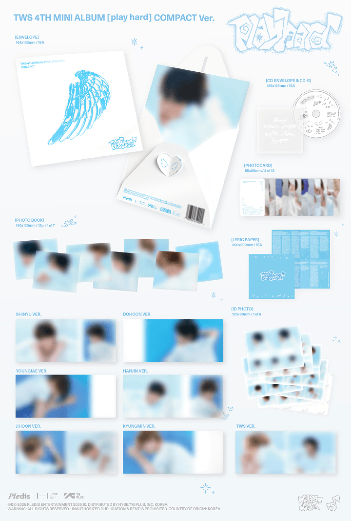 TWS 'Play Hard' 4th Mini Album (with Weverse Gift)
