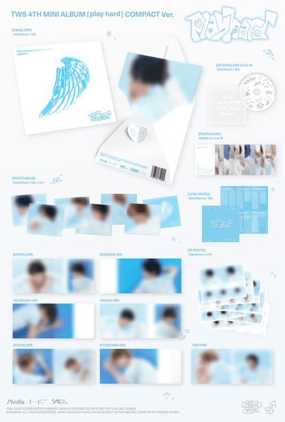 TWS 'Play Hard' 4th Mini Album (with Weverse Gift)