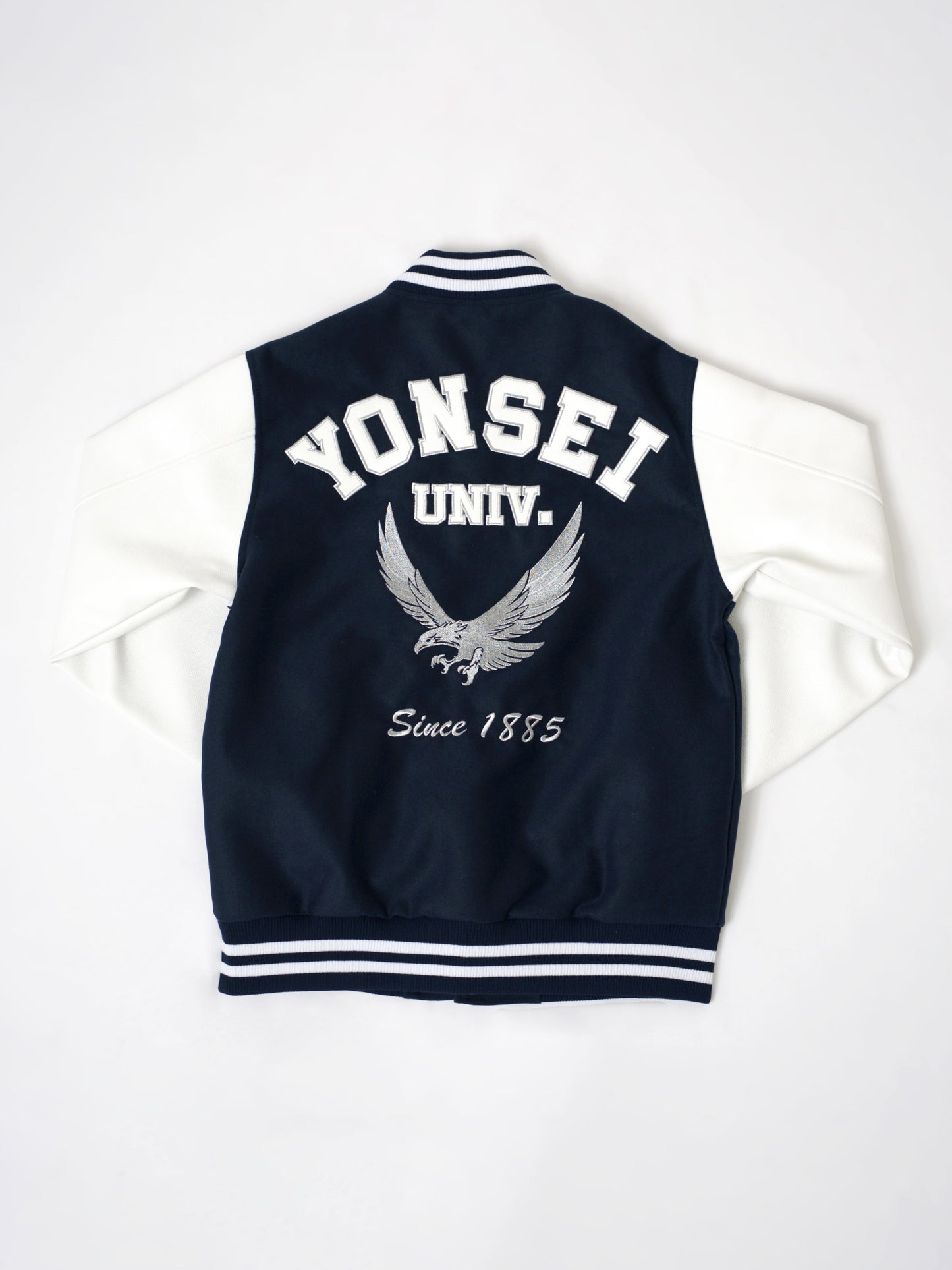 Yonsei University Signature Lightweight Baseball Jacket - Navy