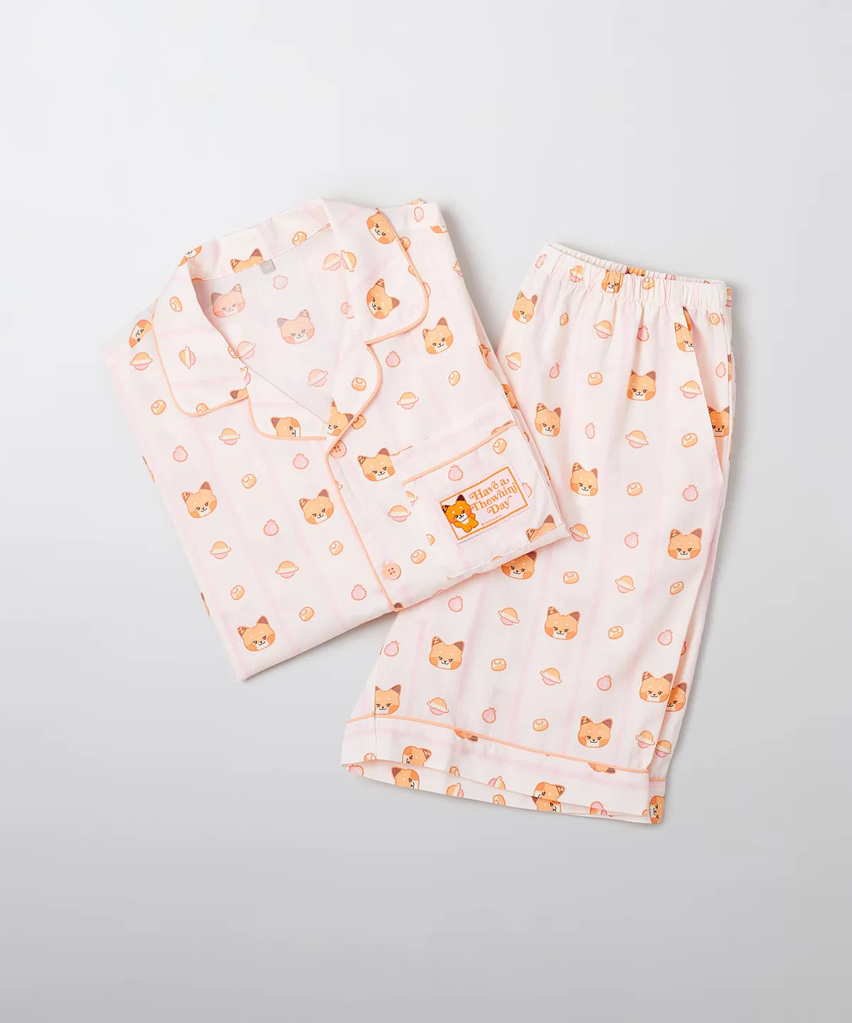 ★ SPAO★ Zeroni short sleeve pajamas BEIGE SPPPF38U12 ZEROBASEONE - SPAO WITH ZERONI 2ND COLLECTION SHORT SLEEVE