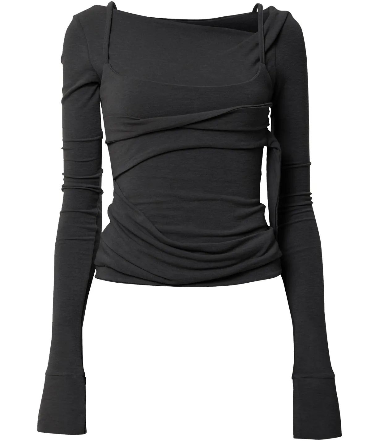 Flare Up Layered Bustier Long Sleeve