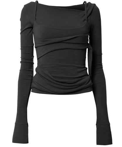 Flare Up Layered Bustier Long Sleeve