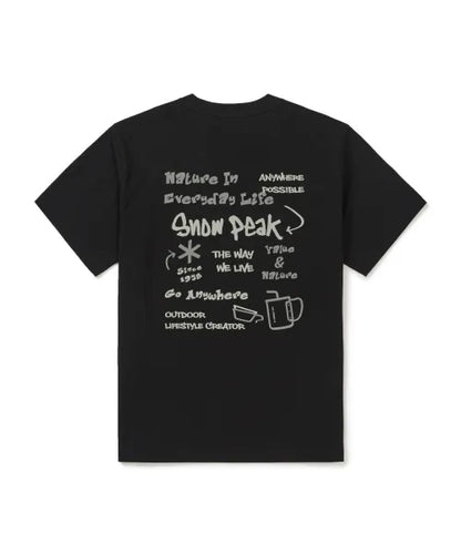[BTS V Pick] 26SS Snow Peak Aerocool Doodle Graphic Short Sleeve T-shirt