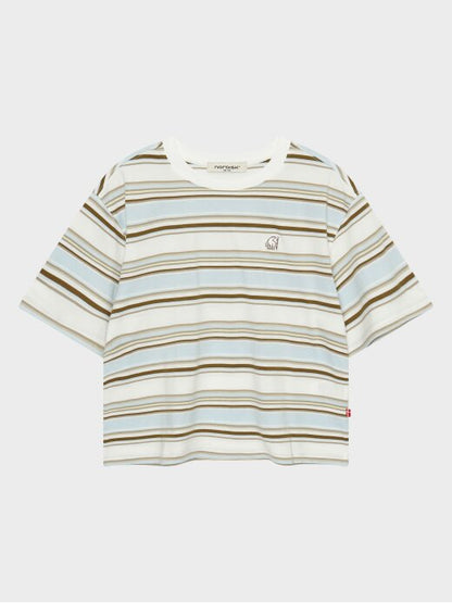 [Aespa Karina PIck] 26 Summer Nordisk Multi-stripe Short-Sleeve T-shirt - W