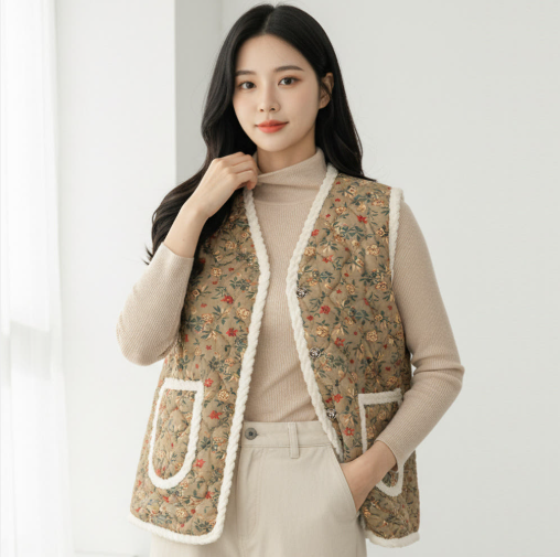 Korean Kimjang Vest (K-ajumma, grandma style)