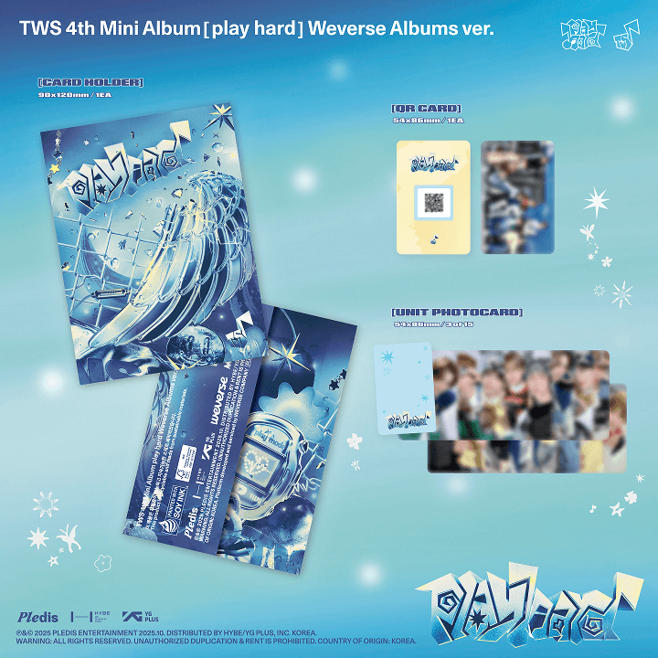 TWS 'Play Hard' 4th Mini Album (with Weverse Gift)