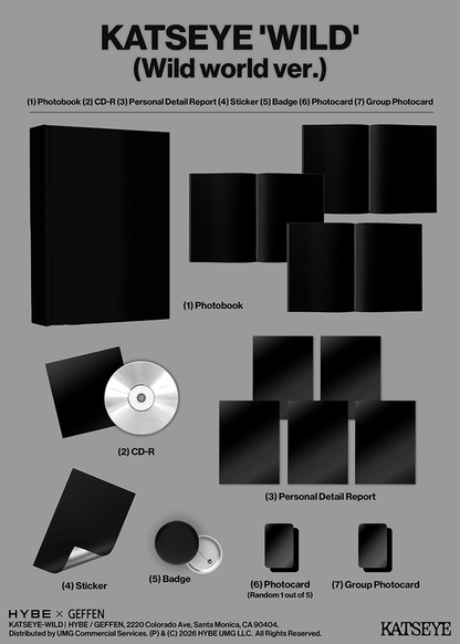 KATSEYE 3rd EP 'WILD' Album (+ Weverse Gift)