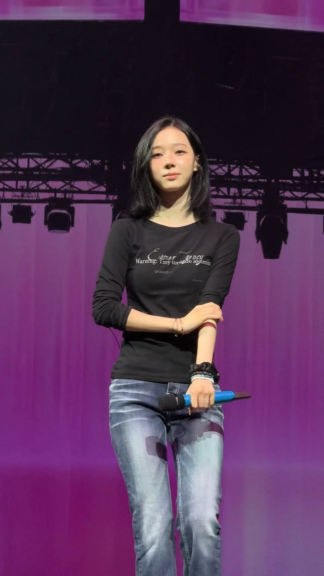 [Aespa Winter Worn] Fancy Club Back Cross Long Sleeve