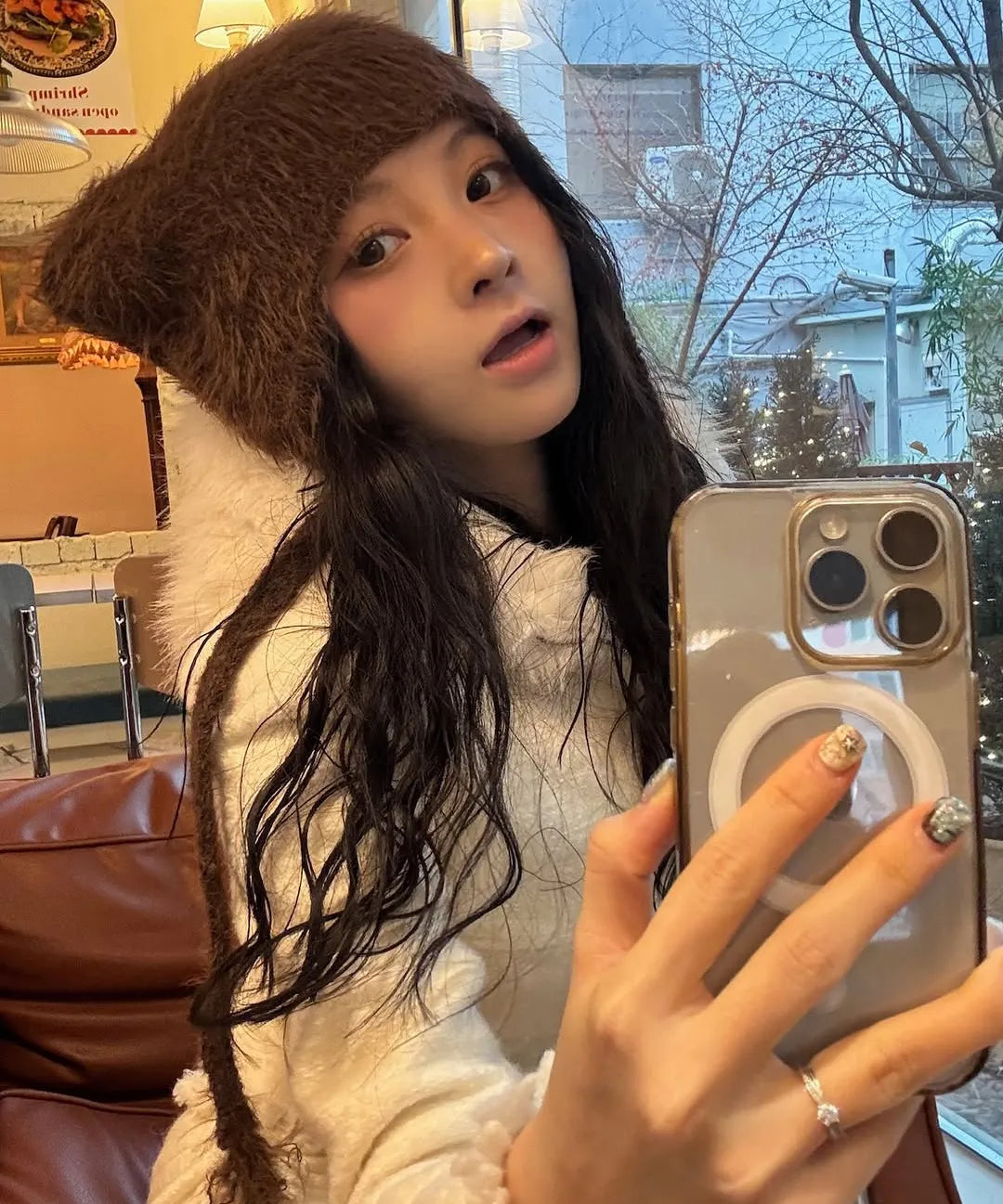 [TXT Soobin & Beomgyu Worn] LMC Teddy Fluffy Beanie