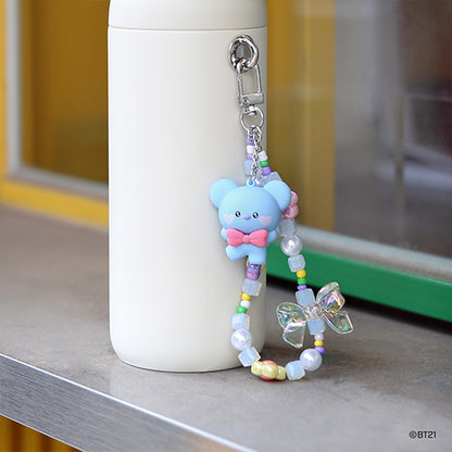 BTS BT21 Monopoly Beads Strap Keyring