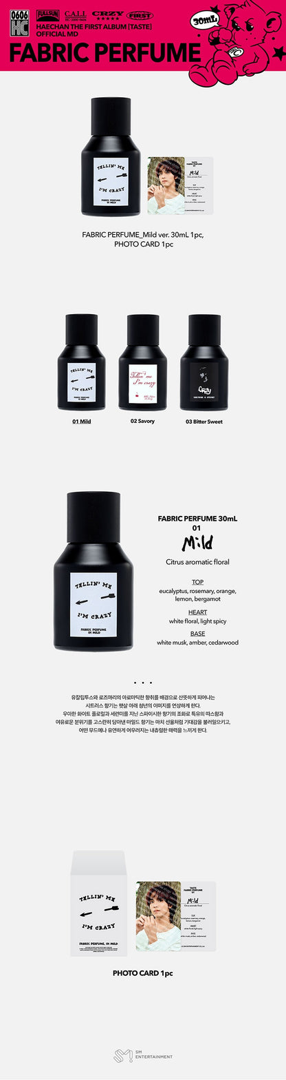 NCT HAECHAN - Taste Official Merch MD - Perfume Collection