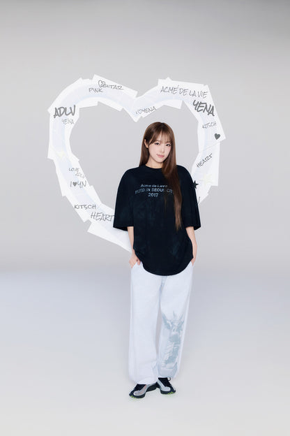 Yena x Adlv Dirty Washed Short Sleeve T-Shirt