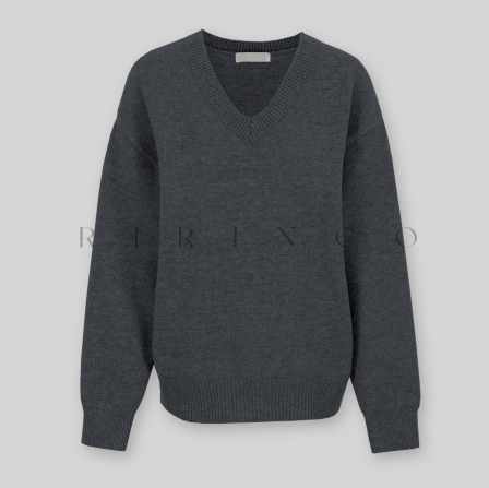 RIRINCO - Rodicent Wool Spandex V-Neck Knitwear