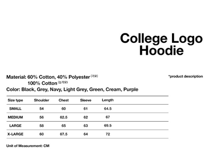 [Seventeen Mingyu and Straykids I.N Worn] Mahagrid College Logo Hoodie