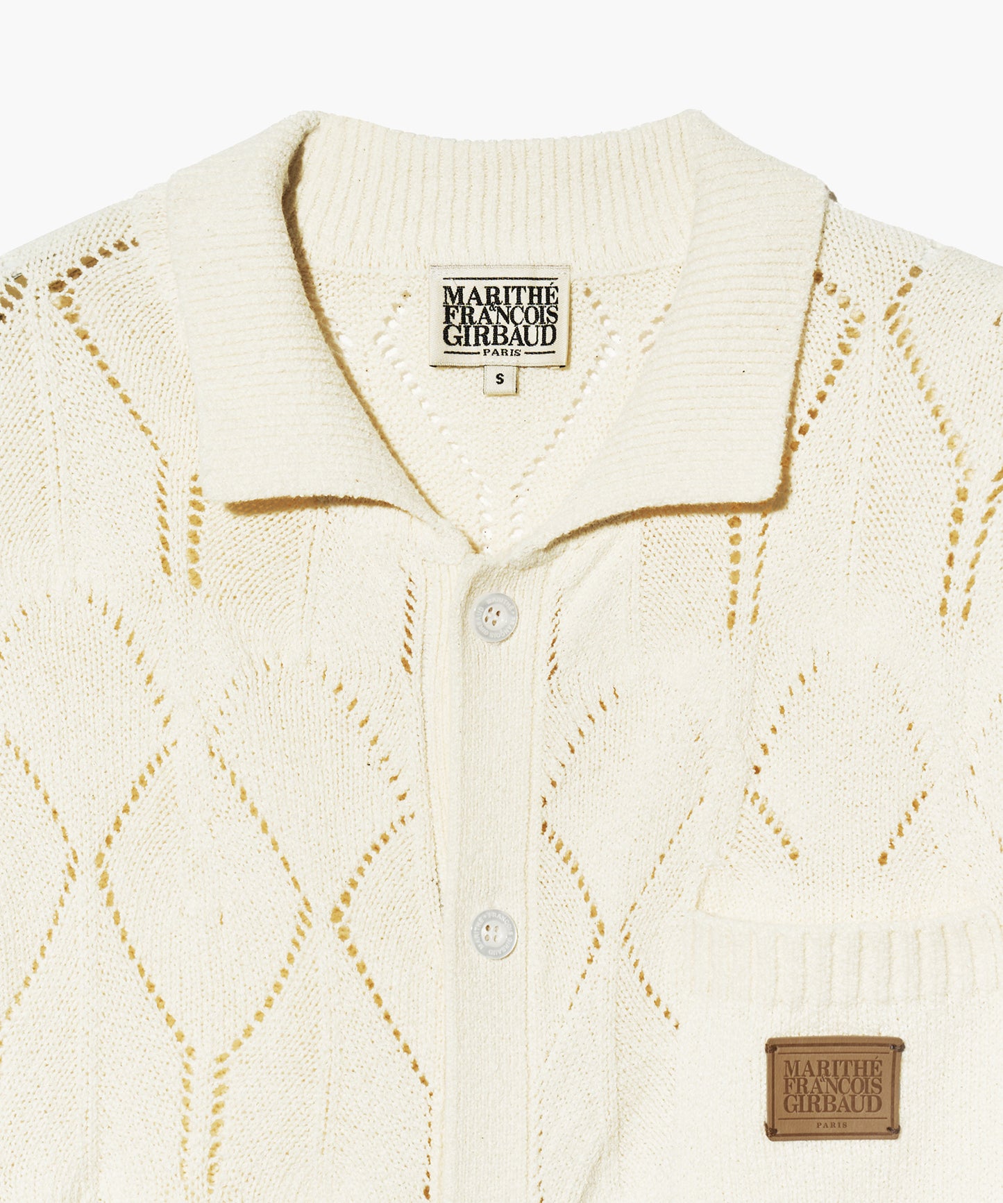 [Worn by Cha Eunwoo] Marithé et François Girbaud Crochet Half Cardigan