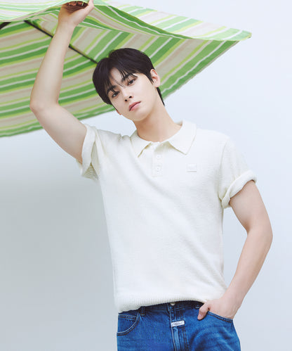 [Worn by Cha Eunwoo] Marithé et François Girbaud M Collar Half Knit