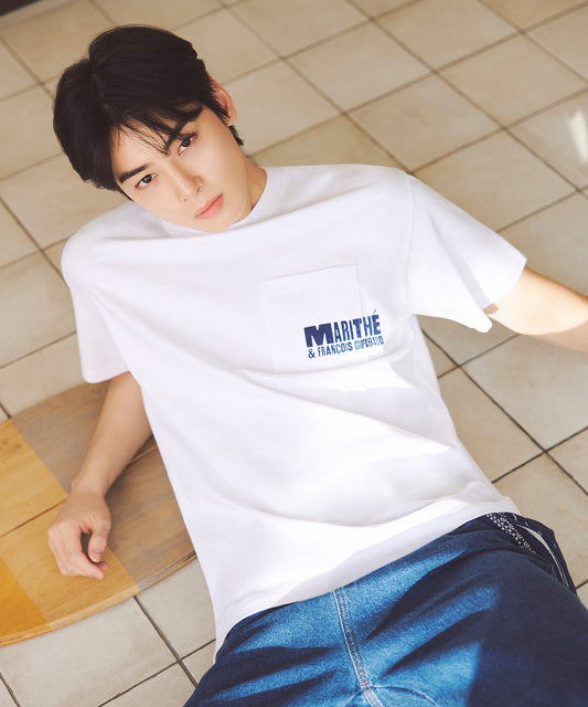 [Worn by Cha Eunwoo] Marithé et François Girbaud Pocket logo Tee