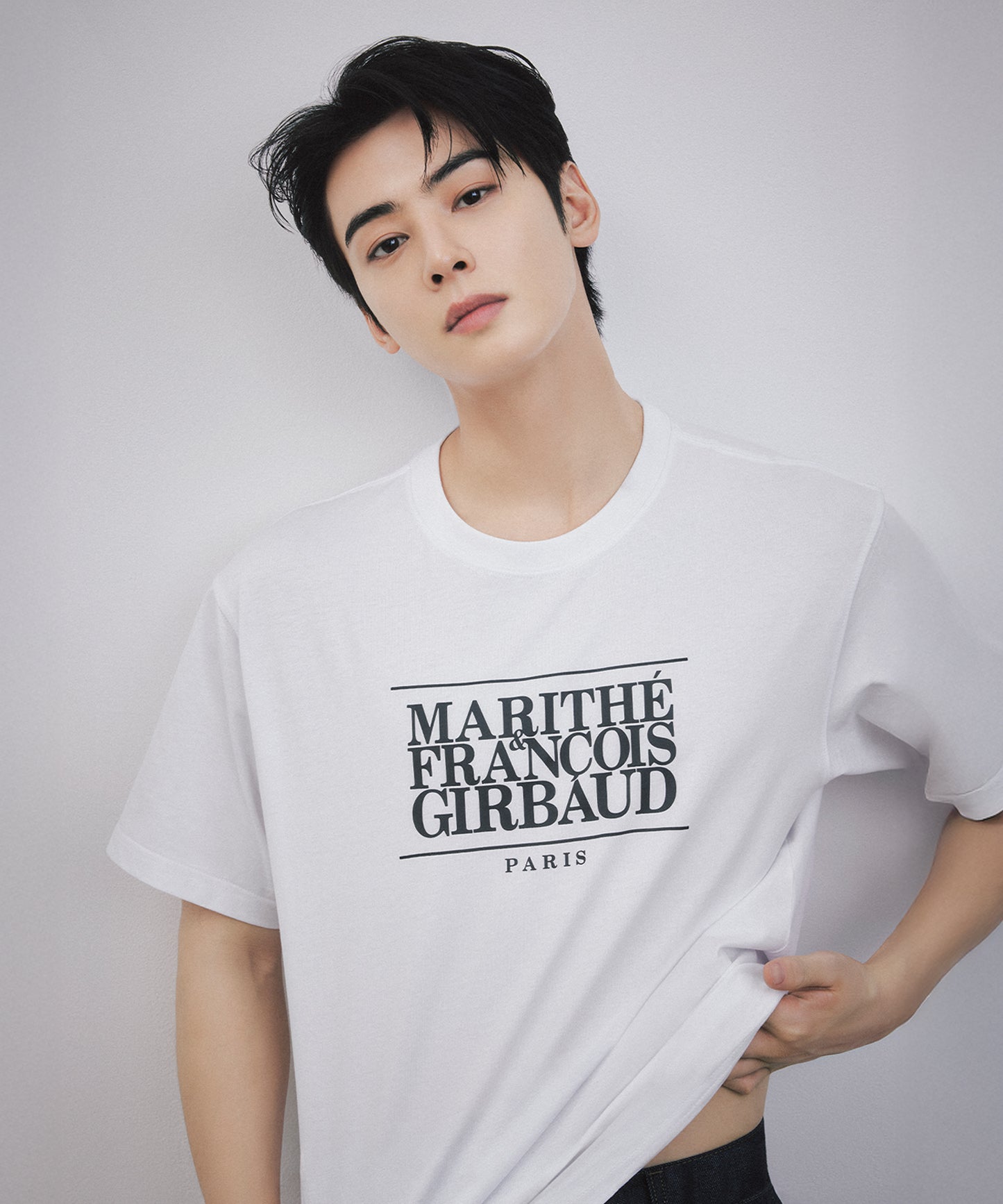 [Worn by Cha Eunwoo] Marithé et François Girbaud Classic Logo Tee
