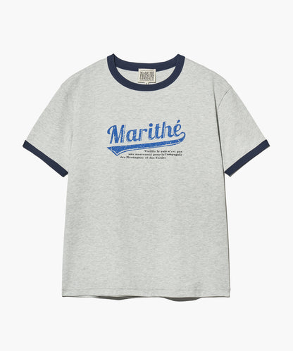 [Worn By Cha Eunwoo] Marithé Et François Girbaud Vintage Baseball Ringer Tee