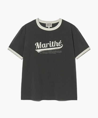 [Worn By Cha Eunwoo] Marithé Et François Girbaud Vintage Baseball Ringer Tee
