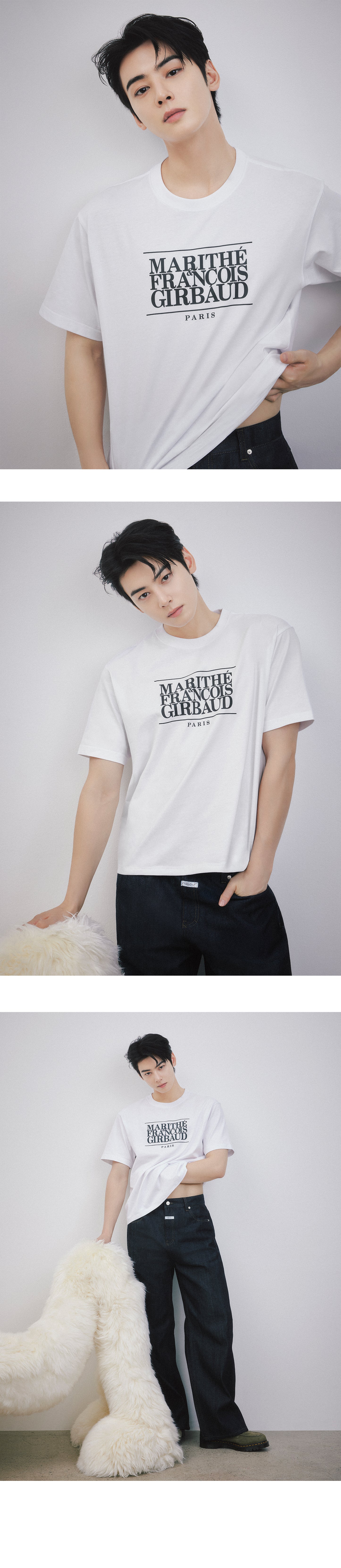 Marithé et François Girbaud - [Worn by Cha Eunwoo] CLASSIC LOGO TEE white
