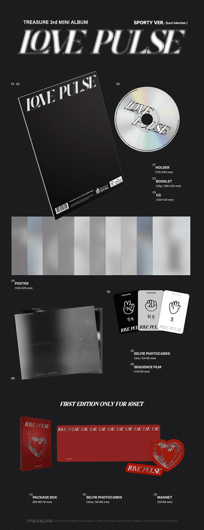 TREASURE - [LOVE PULSE] 3rd MINI ALBUM (w/ Weverse Gift)