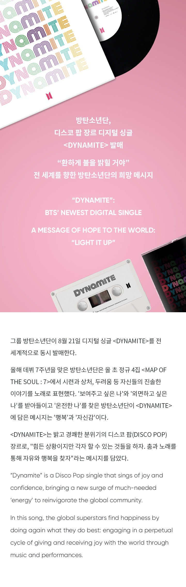 BTS Dynamite Album