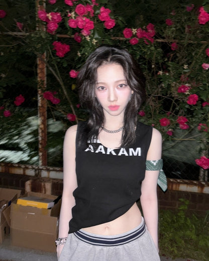 [Aespa Karina Worn] Aakam 29 Printed Sleeveless