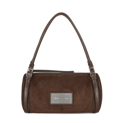 [Aespa Ningning Worn] Matin Kim Suede Buckle Strap Shoulder Bag