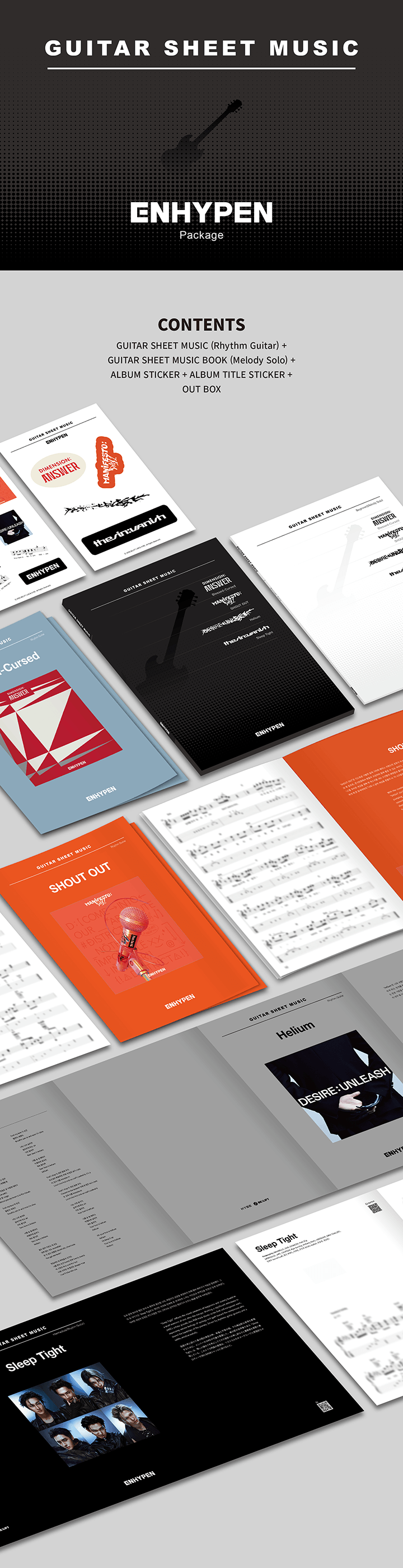 ENHYPEN - Guitar Sheet Music: ENHYPEN (Package)