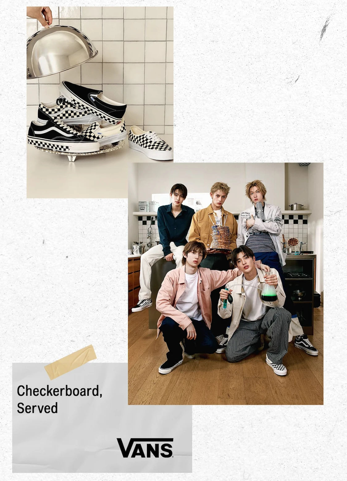 [Cortis X Vans] Premium Old Skool 36 Checkerboard Sidewall Shoes