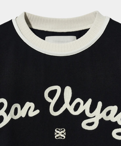 [Kpop Fave Pick] Satur Logo Embroidered Voyage Short Sleeve T-Shirt