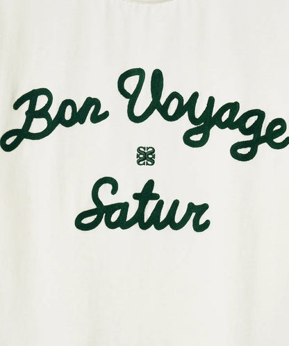 [Kpop Fave Pick] Satur Logo Embroidered Voyage Short Sleeve T-Shirt