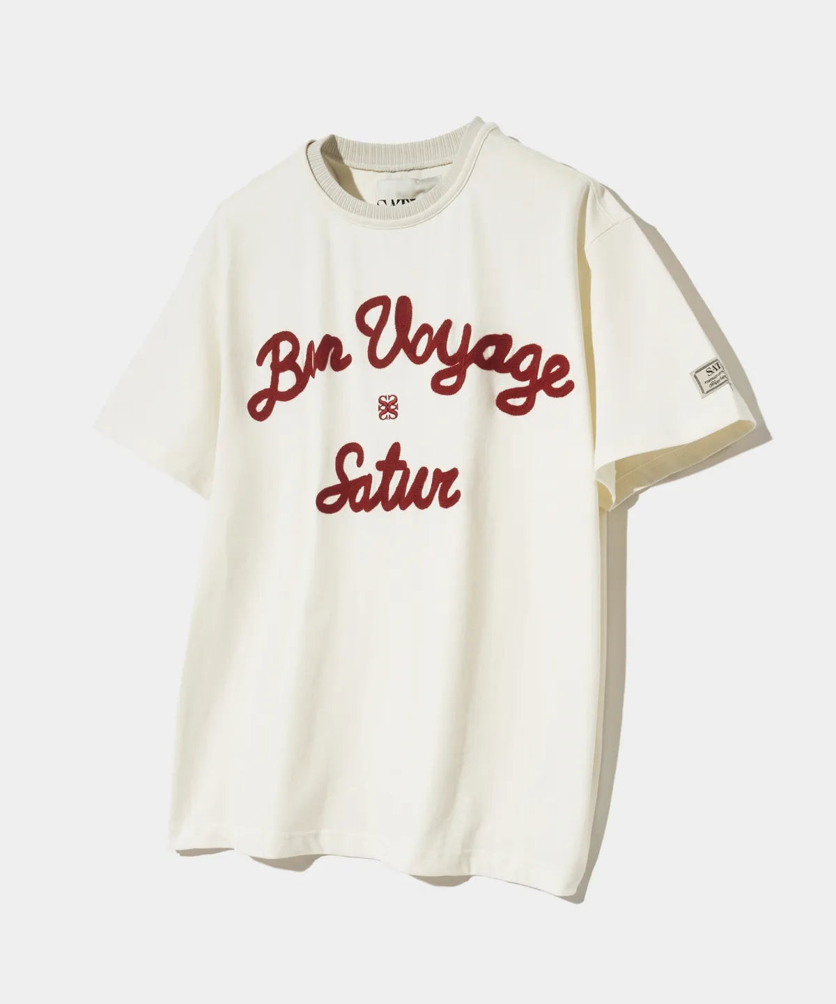 [Kpop Fave Pick] Satur Logo Embroidered Voyage Short Sleeve T-Shirt