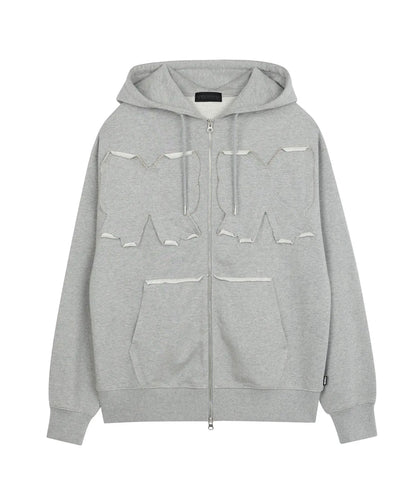 [Blackpink Jennie & Jisoo, Red Velvet Joy Worn] YOUHEE Ribbon Zip-Up Hoodie