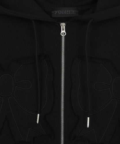 [Blackpink Jennie & Jisoo, Red Velvet Joy Worn] YOUHEE Ribbon Zip-Up Hoodie