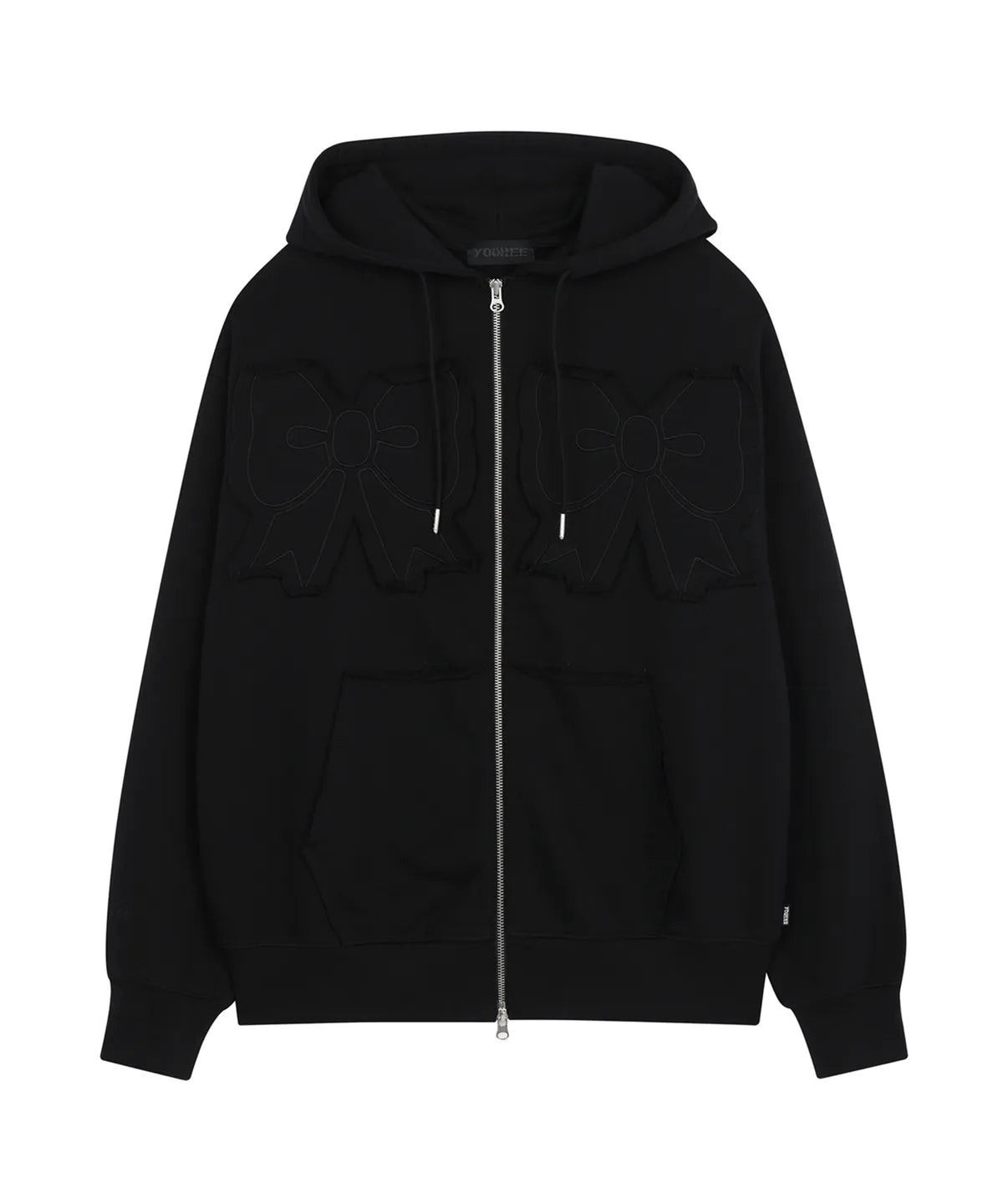 [Blackpink Jennie & Jisoo, Red Velvet Joy Worn] YOUHEE Ribbon Zip-Up Hoodie