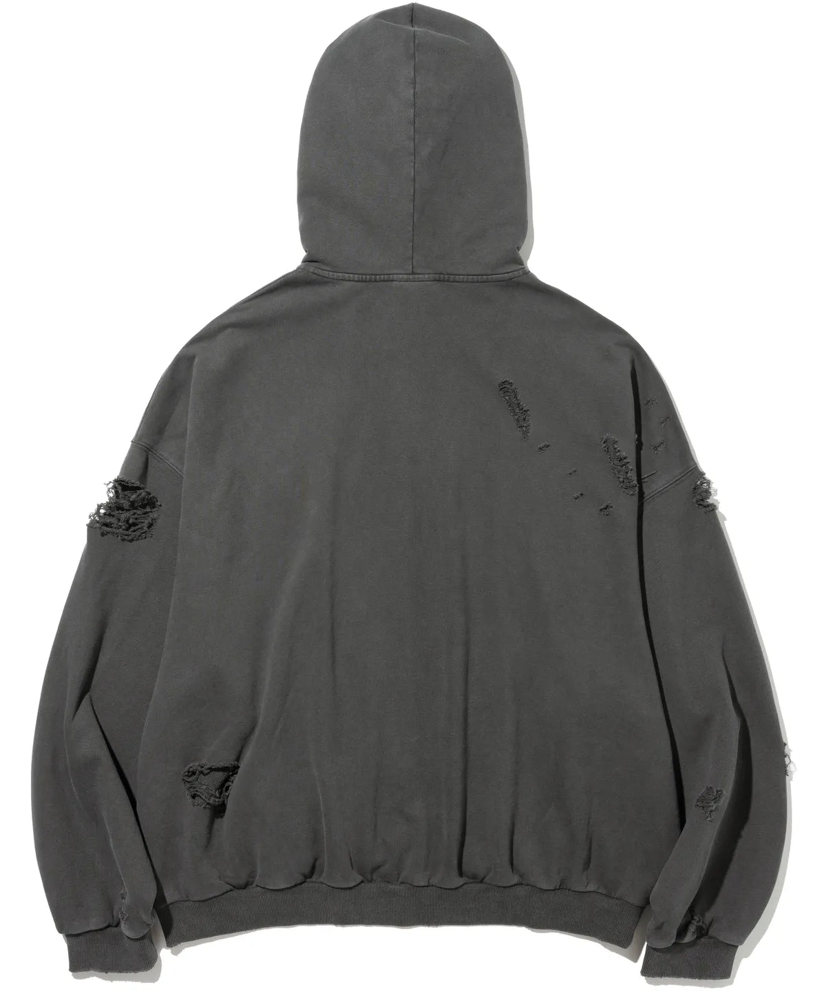 [TXT Beomgyu Worn] Not4Nerd Destroyed Wild Logo Pigment Hood Zip up