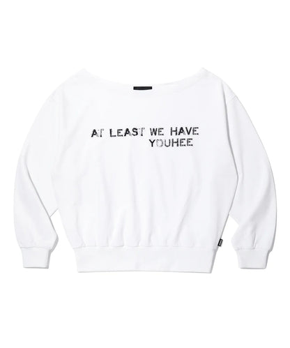 [Twice Nayeon & Redvelvet Joy Worn] YOUHEE Off-Shoulder Sweatshirt