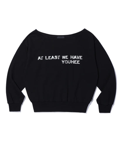 [Twice Nayeon & Redvelvet Joy Worn] YOUHEE Off-Shoulder Sweatshirt