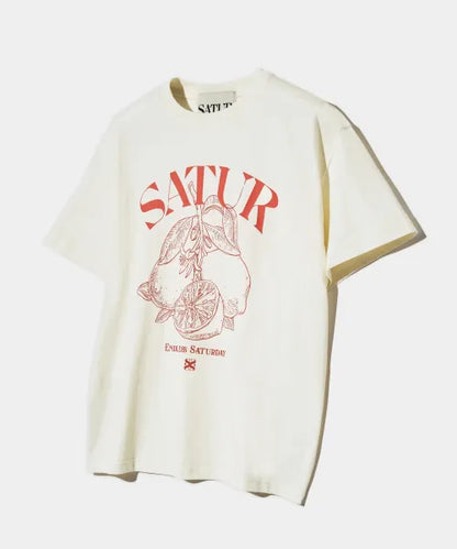 Seventeen Jeonghan and Gyu-young PIck Satur Capri Citron Drawing Summer Graphic Short Sleeve T-Shirt Resort