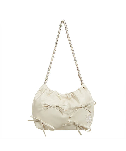 ULKIN CANVAS Betty Boop Ribbon Chain Bucket Bag