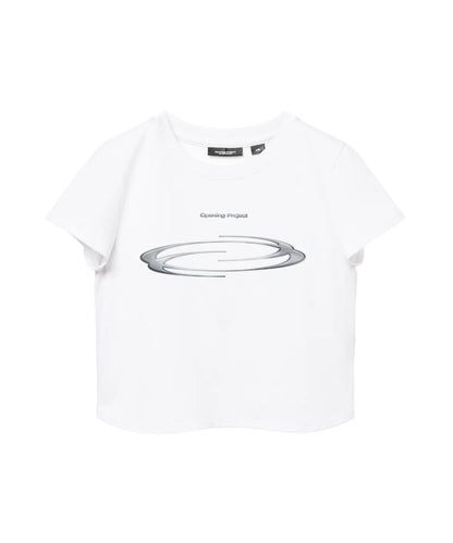 [Ive Rei Pick] Opening Project W Cropped Symbol T Shirt - 3D