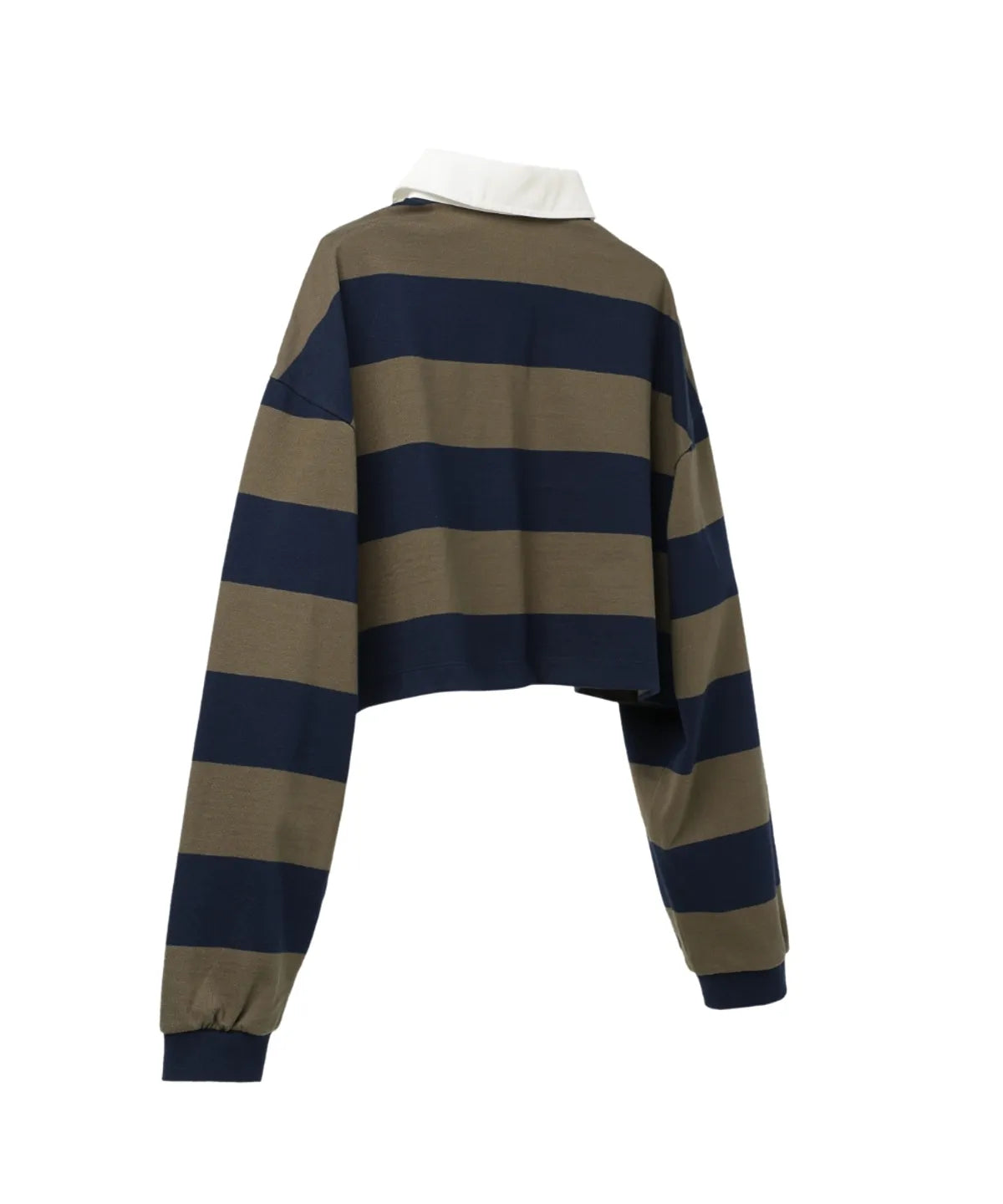 [Ive Rei Pick] Opening Project W Identity Stripe Collar T-Shirt