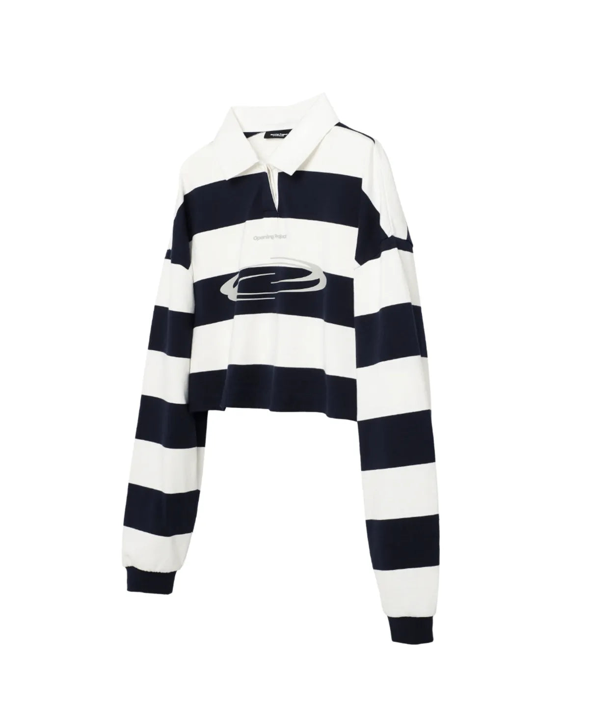 [Ive Rei Pick] Opening Project W Identity Stripe Collar T-Shirt