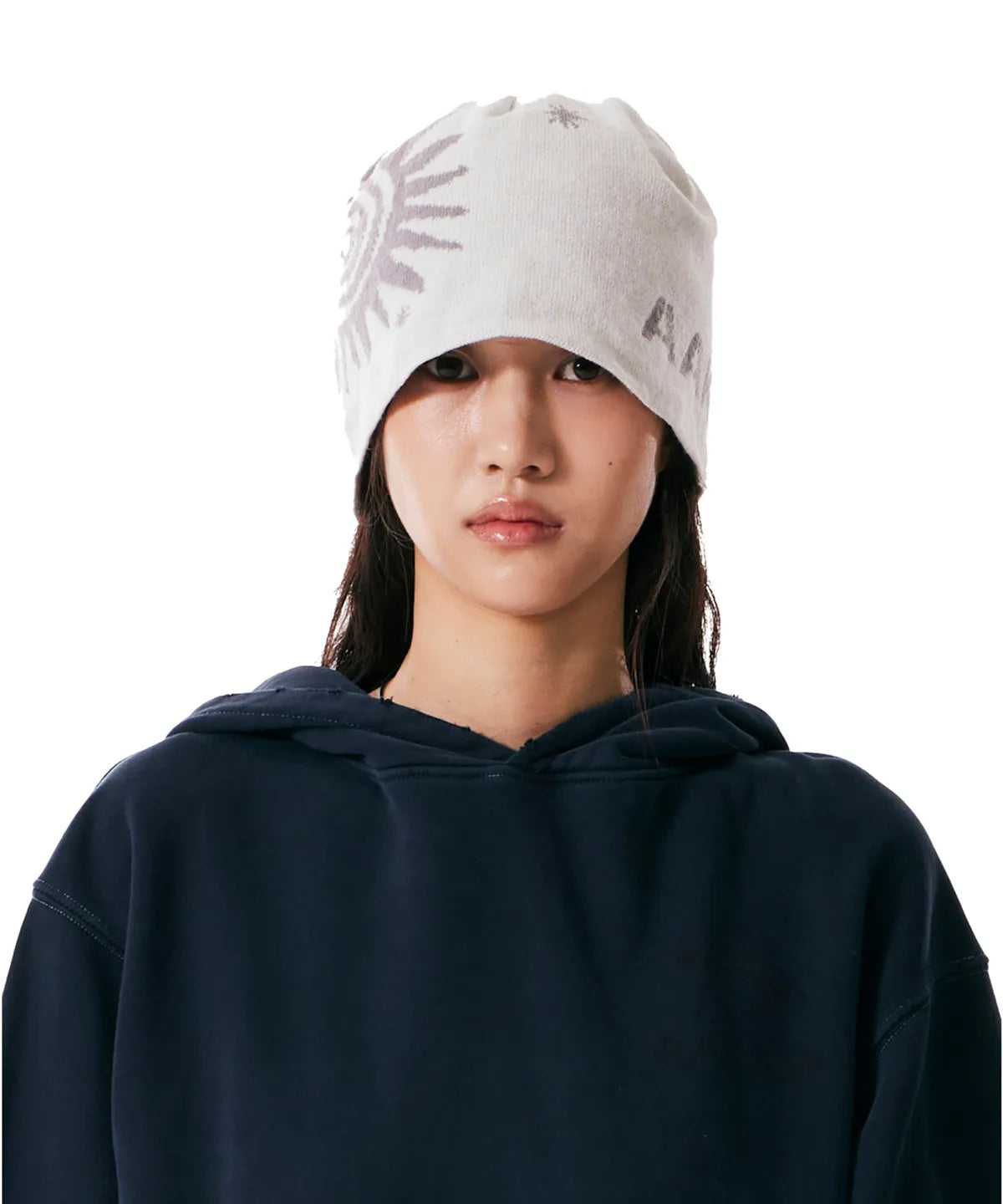 [Kickflip Juwang Worn] Aakam Sun Jacquard Beanie