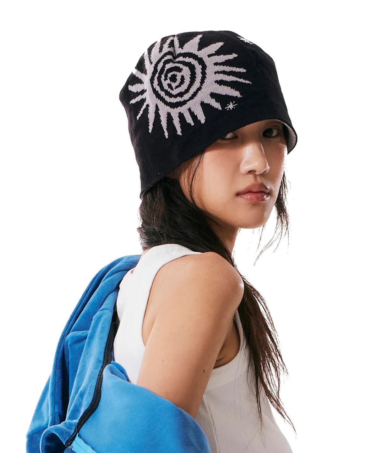 [Kickflip Juwang Worn] Aakam Sun Jacquard Beanie