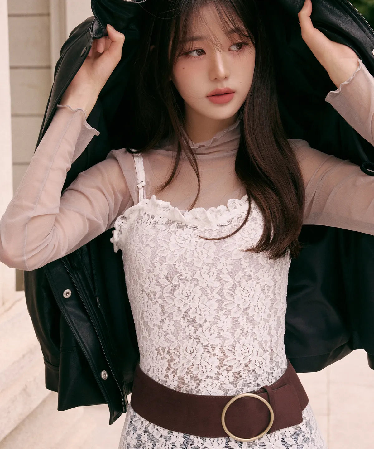 [Ive Wonyoung Worn] Rola Rola Lace Layered Onepiece